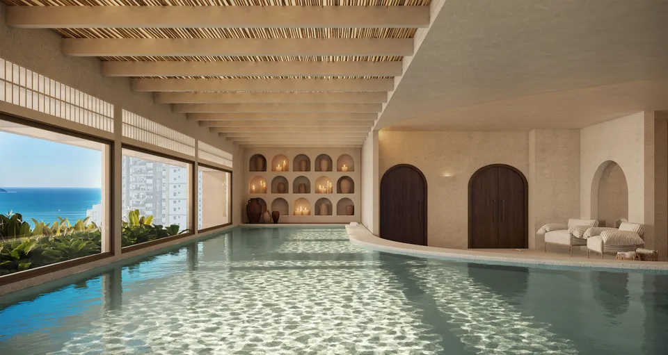 Piscina coberta do Kronos SPA